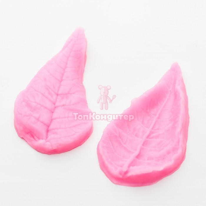 Молд силиконовый 8х4х2 см "Лист длинный"