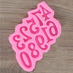 Молд силиконовый 15х10 см "Цифры"