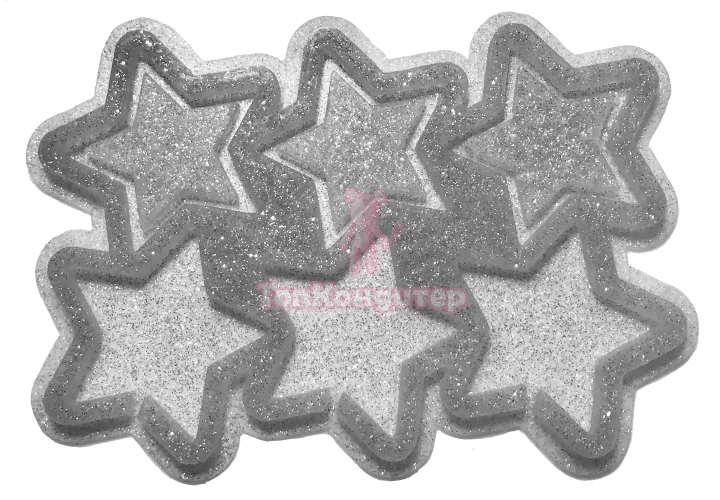 Форма для леденцов "Погремушка звезда" 5,5 см