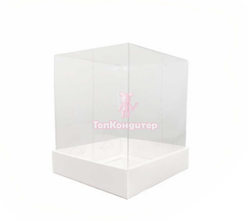 Коробка для бенто торта 15 см*15 см*18 см прозрачная