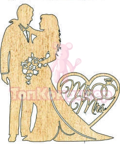 Топпер "Mr&Mrs", 36001171-з 13*15 см