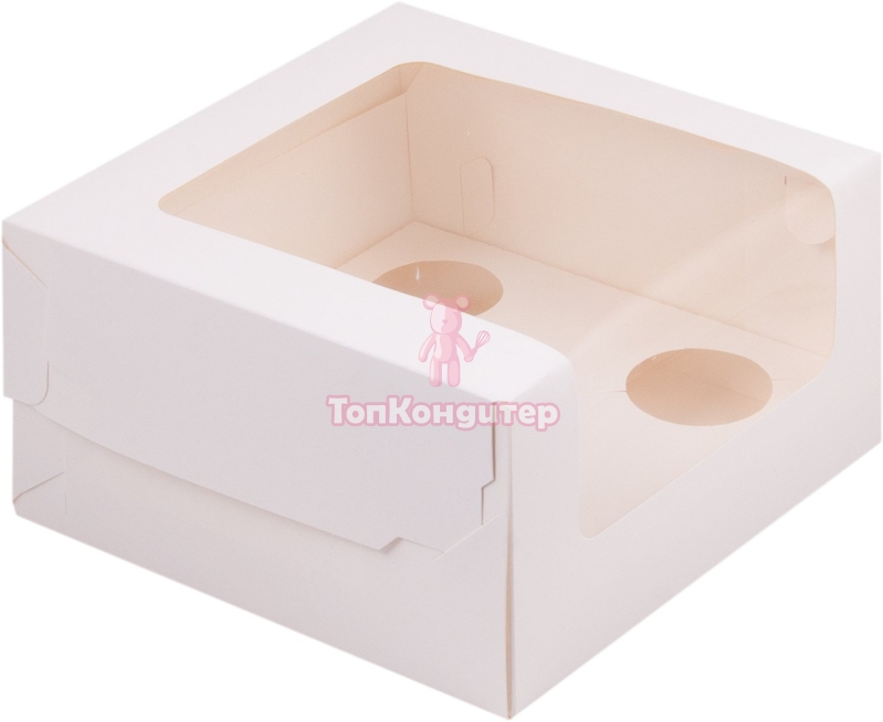 Коробка на 5 капкейков белая