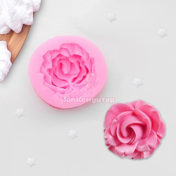 Молд силиконовый «Роза», 4,5×2 см