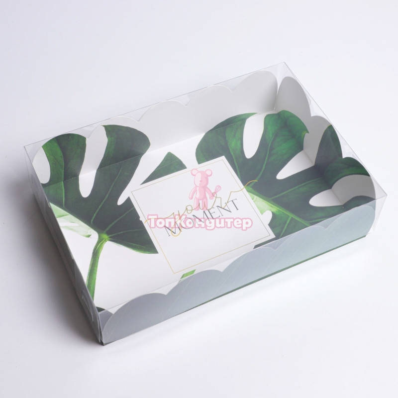 Коробка для пирожных 30 см*20 см*8 см "Эко"