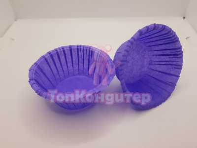 Капсулы для маффинов 50 мм*35 мм 50 шт фиолетовые