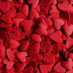 Посыпки сердечки " Большие" 1см 0,05кг