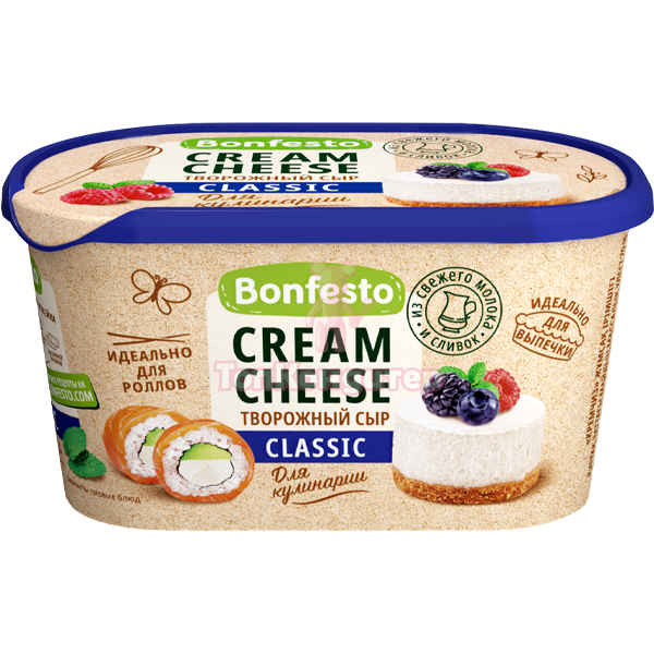Сыр творожный кремчиз 70% "BONFESTO" 400 гр