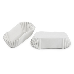 Тарталетка эклер белая 2,8 см*6,8см*2,5 см 50 шт