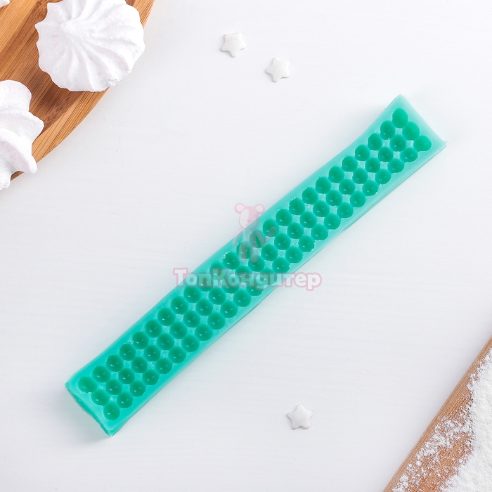 Молд силиконовый 17,5×4 см "Жемчуг", цвет МИКС