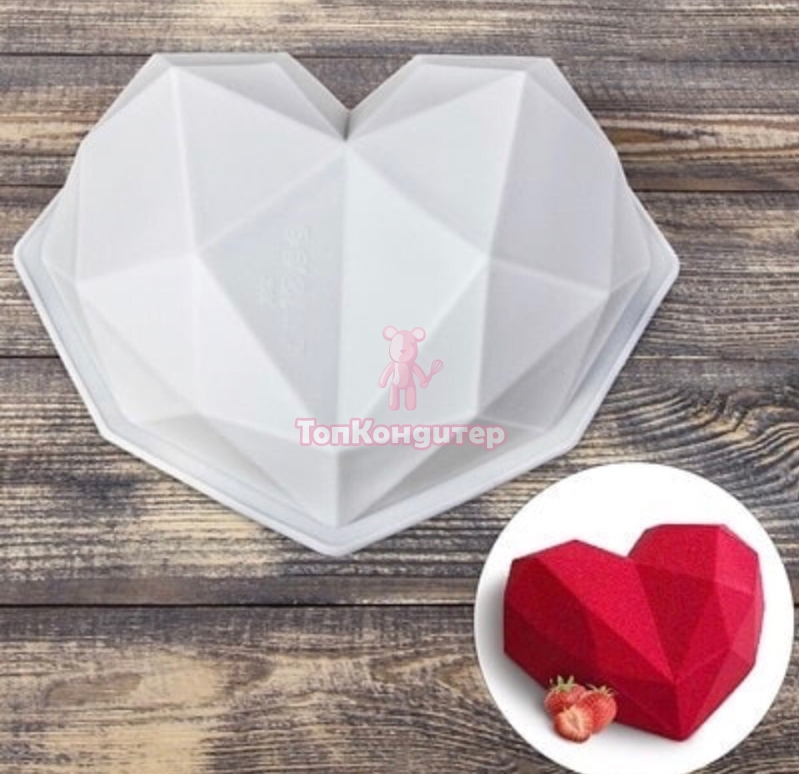 Форма для выпечки и муссовых десертов 21,5 х 20 см "Геометрия любви"