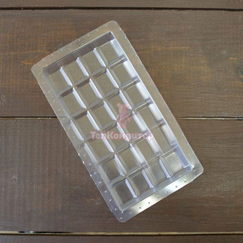 форма для шоколадной плитки 15,5 см*7,7 см*2 см пластиковая