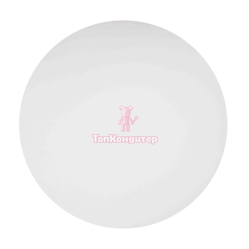 Подложка сатин для торта двусторонняя белая 30 см, толщина 6 мм