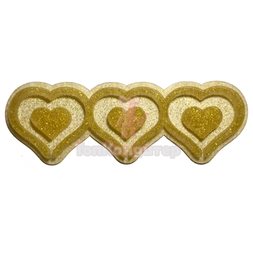 Форма для леденцов "Контурное сердце" 5,5 см