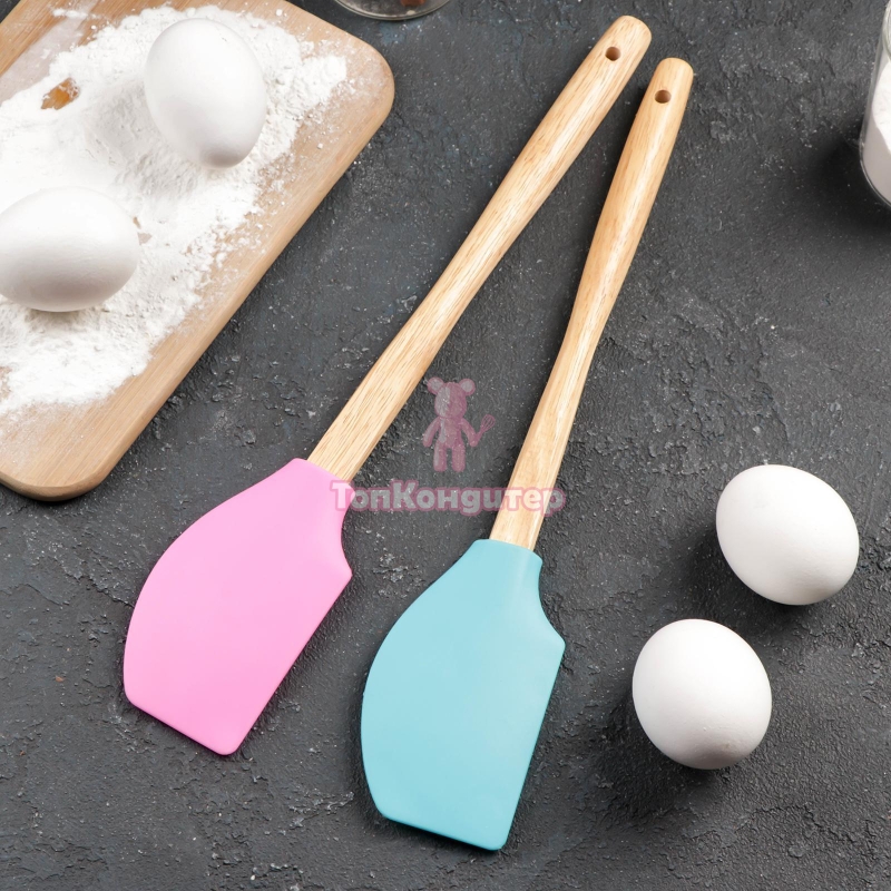 Лопатка силиконовая «Бамбук», 32 см