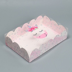 Коробка для пирожных 30 см*20 см*8 см "Чудесных мгновений"